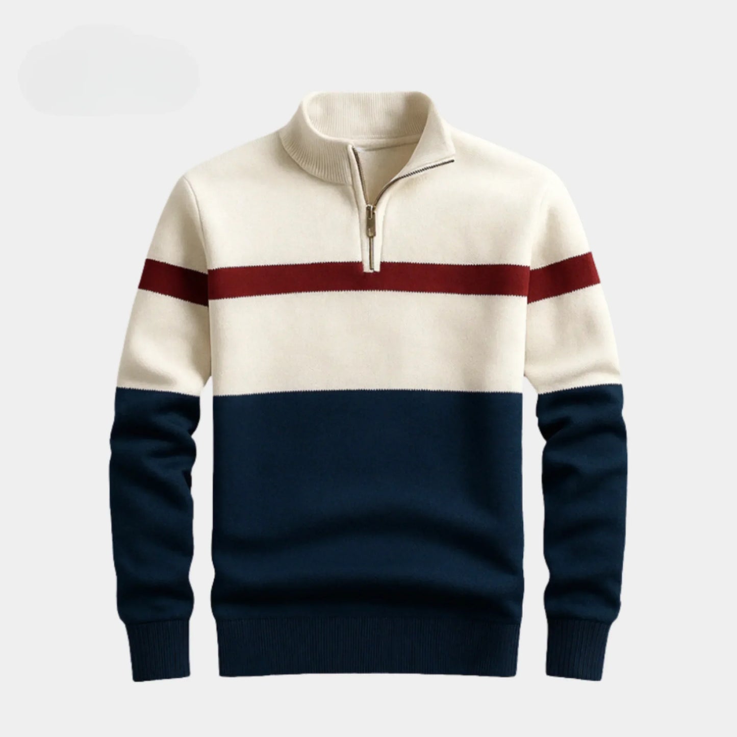 Gestreifter Strickpullover