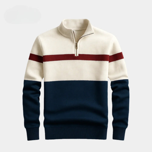 Gestreifter Strickpullover