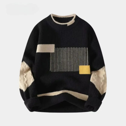 Colorblock-Strickpullover